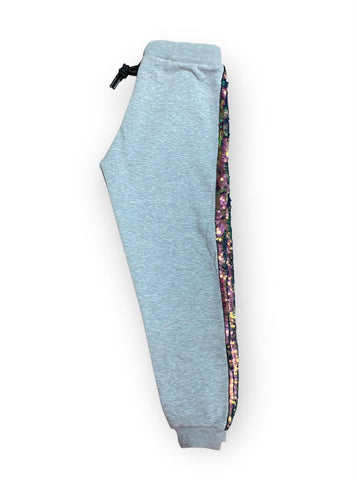 Cotton Fleece sweatpants with sequins