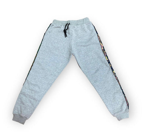 Cotton Fleece sweatpants with sequins